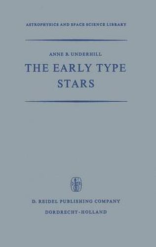 Cover image for The Early Type Stars