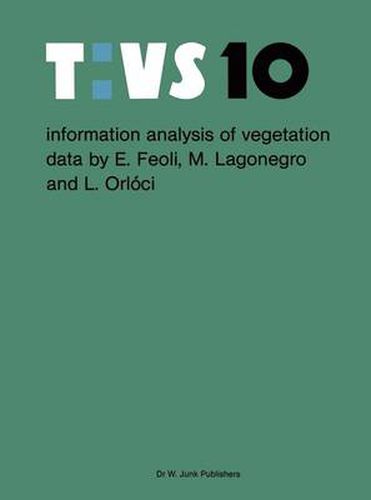 Cover image for Information analysis of vegetation data