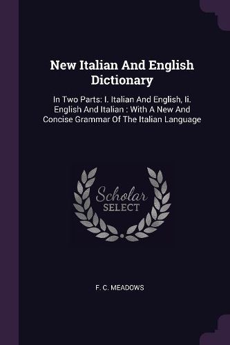 Cover image for New Italian And English Dictionary