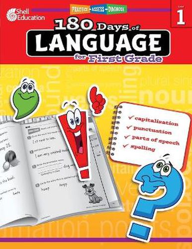 Cover image for 180 Days of Language for First Grade: Practice, Assess, Diagnose