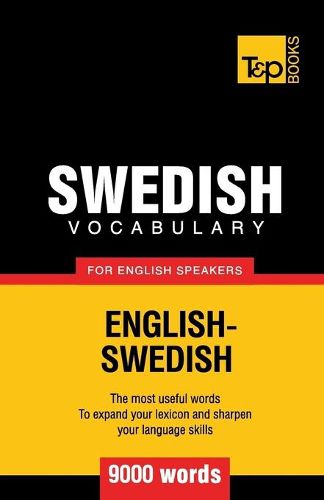 Cover image for Swedish vocabulary for English speakers - 9000 words