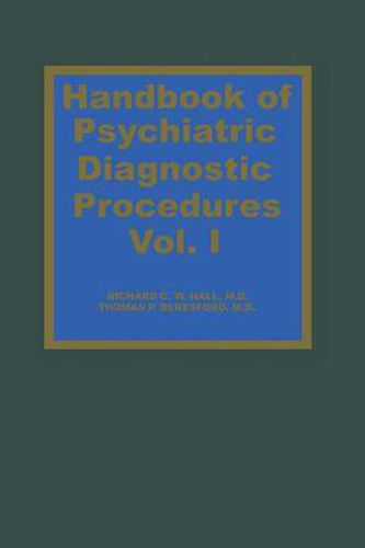 Cover image for Handbook of Psychiatric Diagnostic Procedures Vol. I
