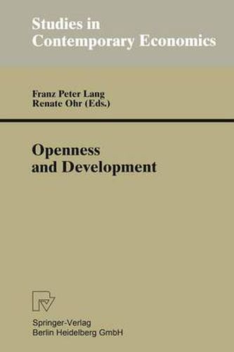 Cover image for Openness and Development: Yearbook of Economic and Social Relations 1996