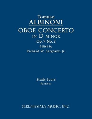 Cover image for Oboe Concerto in D minor, Op.9 No.2: Study score