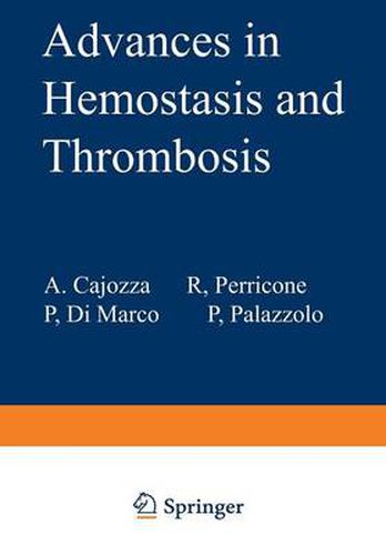 Cover image for Advances in Hemostasis and Thrombosis