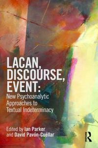 Cover image for Lacan, Discourse, Event: New Psychoanalytic Approaches to Textual Indeterminacy