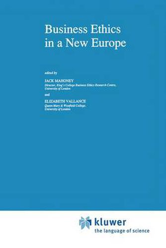 Cover image for Business Ethics in a New Europe