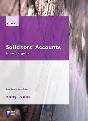 Cover image for Solicitors' Accounts 2009-2010: A Practical Guide