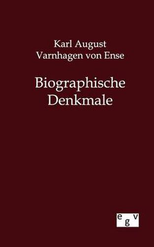 Cover image for Biographische Denkmale