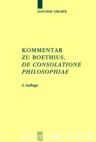 Cover image for Kommentar zu Boethius, 'De consolatione philosophiae