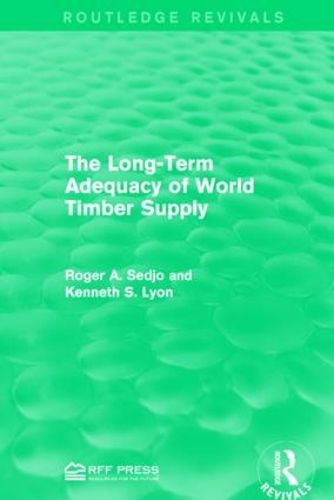 Cover image for The Long-Term Adequacy of World Timber Supply