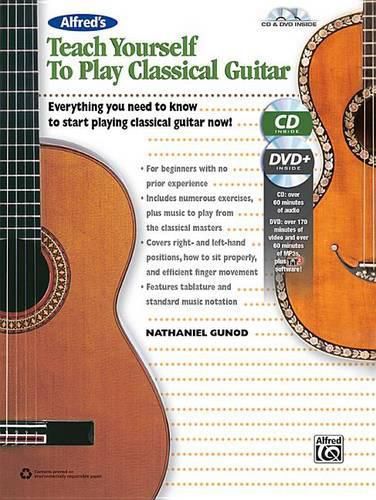Cover image for Alfred's Teach Yourself to Play Classical Guitar