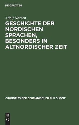 Cover image for Geschichte der nordischen Sprachen, besonders in altnordischer Zeit