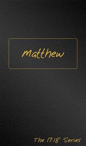 Cover image for Matthew -- Journible The 17:18 Series