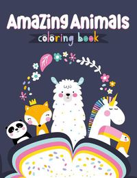 Cover image for Amazing Animals Coloring Book