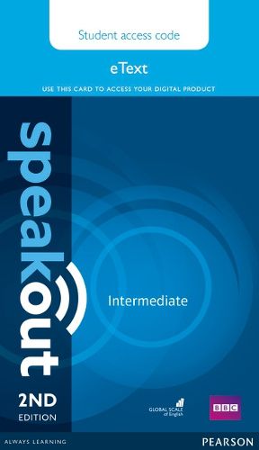 Cover image for Speakout Intermediate 2nd Edition eText Access Card