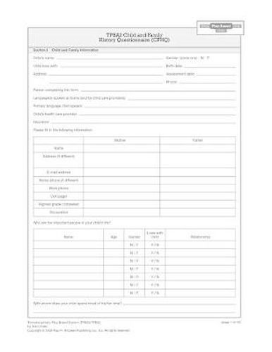 Cover image for Transdisciplinary Play-based Assessment and Intervention (TPBA/I 2) Child and Program Summary Forms