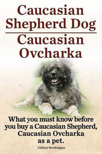 Cover image for Caucasian Shepherd Dog. Caucasian Ovcharka. What You Must Know Before You Buy a Caucasian Shepherd Dog, Caucasian Ovcharka as a Pet.