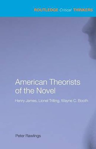 Cover image for American Theorists of the Novel: Henry James, Lionel Trilling and Wayne C. Booth