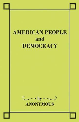 Cover image for American People and Democracy