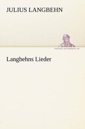 Cover image for Langbehns Lieder
