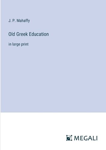 Old Greek Education