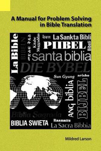 Cover image for A Manual for Problem Solving in Bible Translation