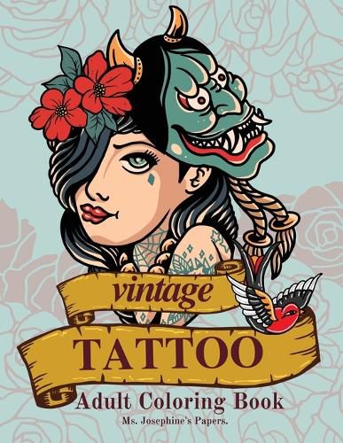 Cover image for Vintage Tattoo Coloring Book