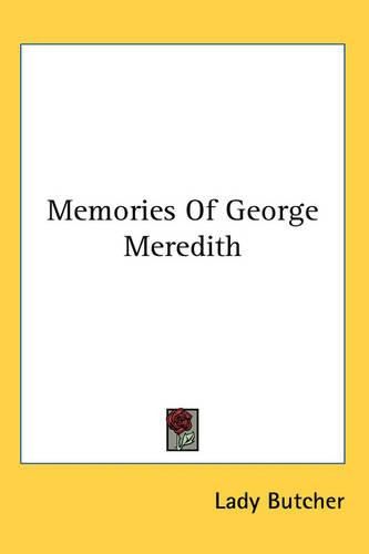 Cover image for Memories Of George Meredith