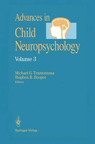 Cover image for Advances in Child Neuropsychology