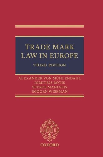 Trade Mark Law in Europe 3e