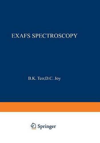 Cover image for EXAFS Spectroscopy: Techniques and Applications