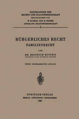 Burgerliches Recht: Familienrecht