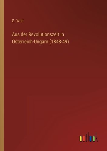 Cover image for Aus der Revolutionszeit in OEsterreich-Ungarn (1848-49)