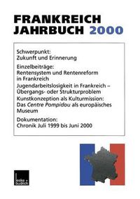 Cover image for Frankreich-Jahrbuch 2000: Politik, Wirtschaft, Gesellschaft, Geschichte, Kultur