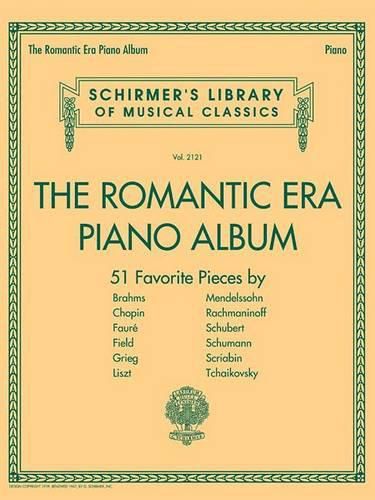 Cover image for The Romantic Era Piano Album: 51 Favorite Pieces by 12 Composers