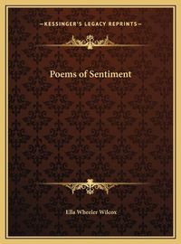 Cover image for Poems of Sentiment