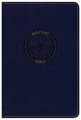 CSB Military Bible, Navy Blue LeatherTouch