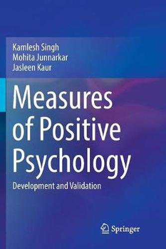 Cover image for Measures of Positive Psychology: Development and Validation