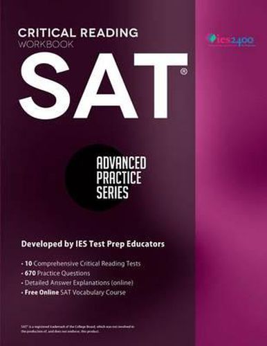 Cover image for SAT Critical Reading Workbook