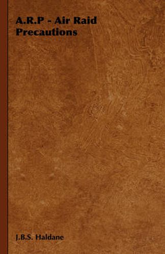 Cover image for A.R.P - Air Raid Precautions