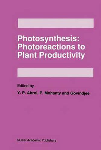 Cover image for Photosynthesis: Photoreactions to Plant Productivity