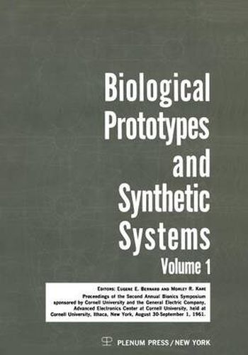 Cover image for Biological Prototypes and Synthetic Systems