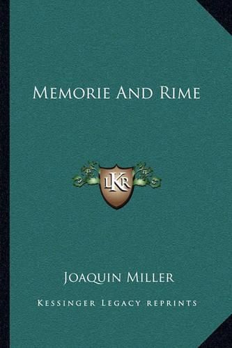 Cover image for Memorie and Rime