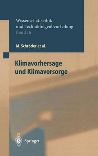 Cover image for Klimavorhersage und Klimavorsorge