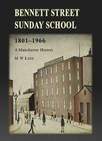 Cover image for Bennett Street Sunday School 1801-1966: A Manchester History