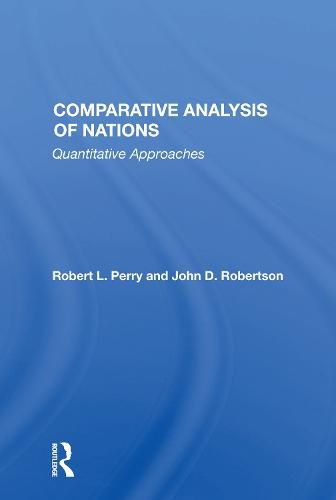 Cover image for Comparative Analysis Of Nations: Quantitative Approaches