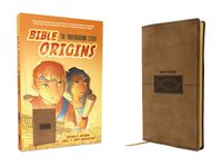 Cover image for Bible Origins (Portions of the New Testament + Graphic Novel Origin Stories), Deluxe Edition, Leathersoft, Tan