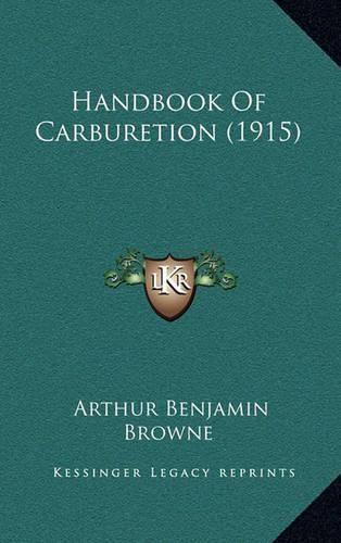 Cover image for Handbook of Carburetion (1915)