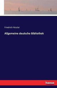 Cover image for Allgemeine deutsche Bibliothek